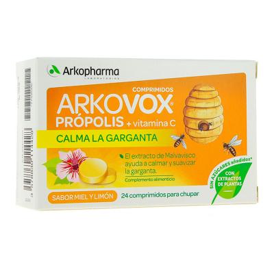 ARKOVOX Própolis Miel-Limón + Vitamina C 24 Comp